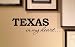 TEXAS in my heart... Vinyl wall art Inspirational quotes and saying home decor decal sticker