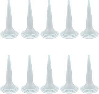 10 Pieces Caulking Nozzle Cones Nozzles Caulk Nozzle Applicator Caulking Nozzle Tips Replacement, White