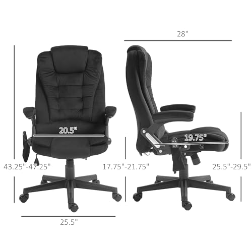 Homcom US921-171V86BK 6 Point Vibrating Massage Office Chair thumb #2