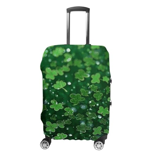 Carry on Luggage Cover Background St Patrick's Day Glitter Suitcase Covers for Luggages Tsa Approved Travel Luggage Sleeve Protector Elastic Suitcase Protector Anti-Scratch Washable Fits 19-30 Inch Ca