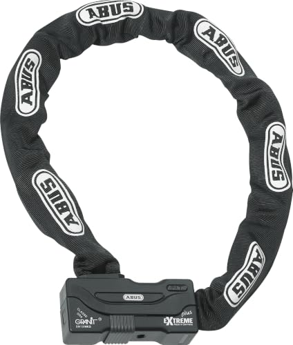 ABUS Combinaison Cadenas-cha&icirc;ne Granit Extreme Plus 59 - antivol Moto en cha&icirc;ne hexagonale de 12 mm d'&eacute;paisseur - Niveau de s&eacute;curit&eacute; 20 - Longueur de cha&icirc;ne 110 cm