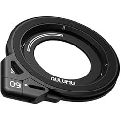 Aulumu G09 Magnetic Ring Grip | Omnidirectional Rotation | MagSafe Compatible | Aluminium Alloy Construction | Stable Dual-Sided Magnetic Attachment | Includes Handle Ring Phone Stand- Black