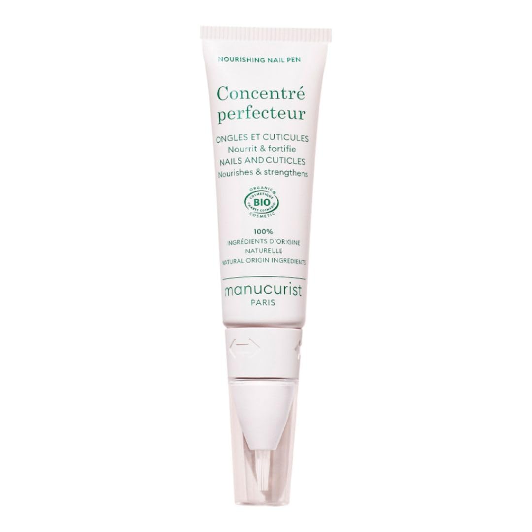 Manucurist Concentré Perfecteur - Nourishing and Fortifying Nail Pen - Vegan & Made in France - 1-in-2 Nail Care Treatment On-the-go: Nail