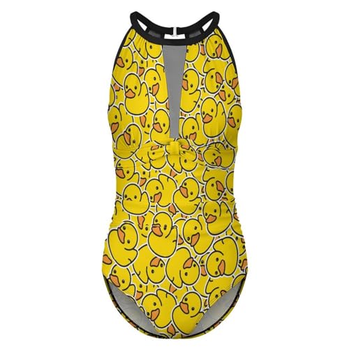 Tummy Control Swimsuits for Women Slimming One Piece Bathing Suit Retro Halter Push Up Swimwear4