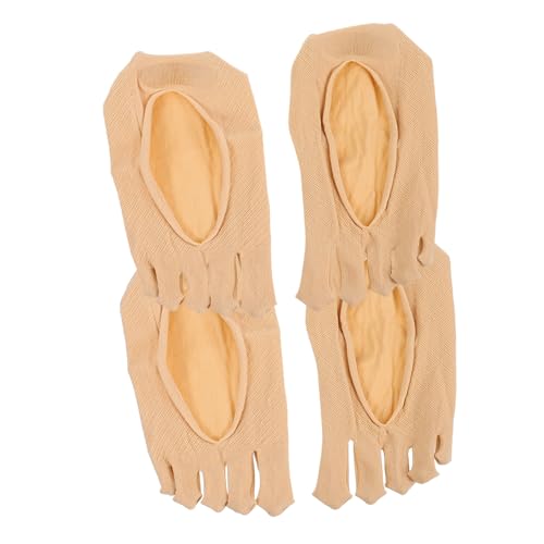 PRETYZOOM 2 Pairs Women's Compression Socks Lady Toe Socks Women Five Finger Socks Invisible Toe Socks Full Finger Socks Full Toe Socks Women Toe Socks Women Invisible Socks Five Toe Socks