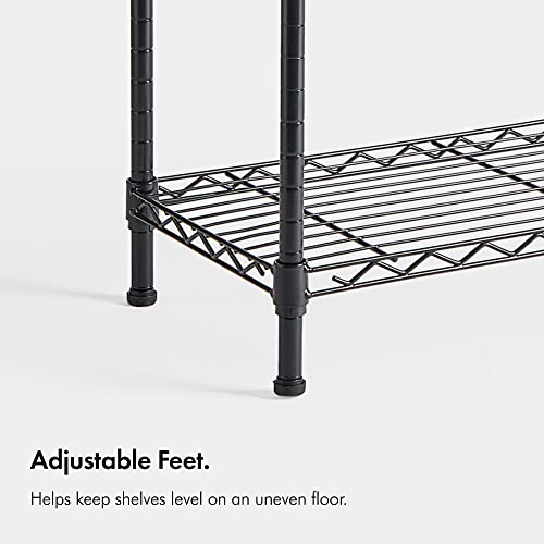 VonHaus Garage Shelving Units - Adjustable 4-Tier Wire Racking for Storage - Powder Coated Garage Shelves, Suitable as Pantry Shelves or as Greenhouse Shelving - Metal Wire Storage for Home - Image 6