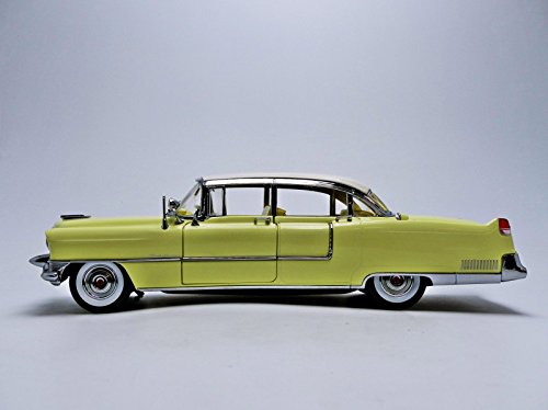 1955 Cadillac Fletwood Series 60 1/18 Greenlight Amarelo 5 1955 Cadillac Fletwood Series 60 1/18 Greenlight Amarelo - Imagem 5