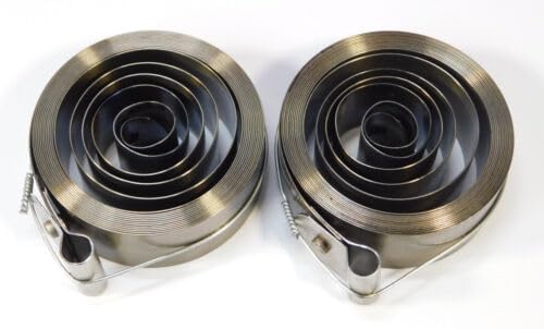 Generic Replacement for Clock Mainspring Pack of 2 Pieces 3/4"" x .016"" x 96"" New Loop End Antique 8 Day
