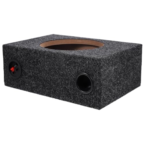 DONFAMDS Boîtier Subwoofer Scellé Tapisserie pour Voiture Enceinte Audio Bois et Abs Accessoire DIY pour Amélioration Sonore Automobile