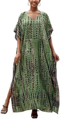 Kaftan Dresses for Women Plus Size Bathing Suit Cover up Caftan Maxi Beach Dresses