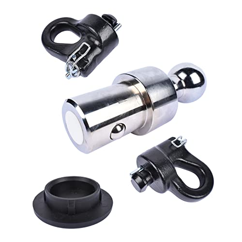 Weonefit 60692 Puck System Gooseneck Hitch Ball Kit, 30000 lbs GTW/ 7500 lbs VTW, 2-5/16 Inch Ball Replacement for 2016-2020 Chevrolet Silverado, GMC Sierra & Nissan Titan XD, Ford F250 F350 F450
