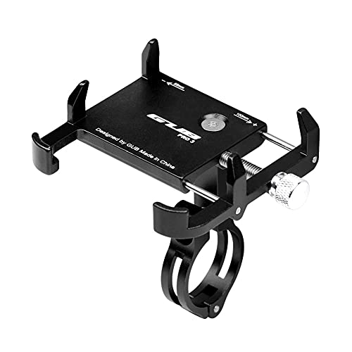 Kasivouk PRO3 Universal Bike Fahrrad Motorrad Halterung für Handy, Smartphone, Navi usw| Aluminiumlegierung Einstellbar für 3,5-6,5" Handy MTB Road Bike Phone Halterung Cover