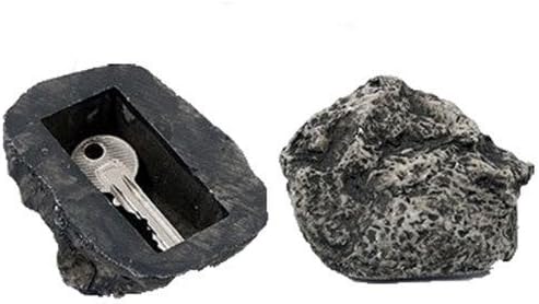 BRAND NEW OUTDOOR GARDEN ROCK HIDDEN KEY HIDE IN STONE SECURITY SAFE HOLDER STORAGE HIDING