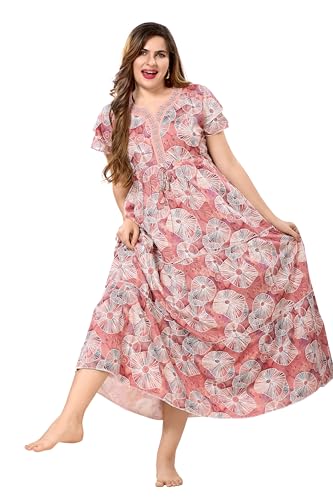 Image of Soulemo Women Premium Rayon Dancing Queen Nighty 1801