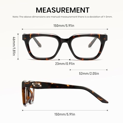 Image of Cyxus Blue Light Blocking Glasses Women Men TR90 Square Chunky Frame Computer Gaming Party 8237