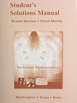 Paperback Student's Solutions Manual for Introduction to Technical Mathematics Book