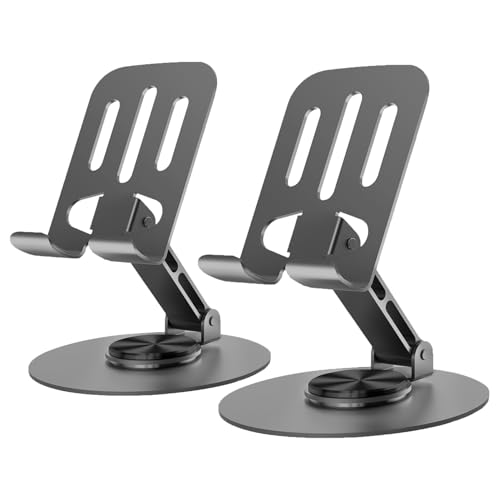 Lusosh 2PCS Cell Phone Stand, Multi-Angel Adjustable...