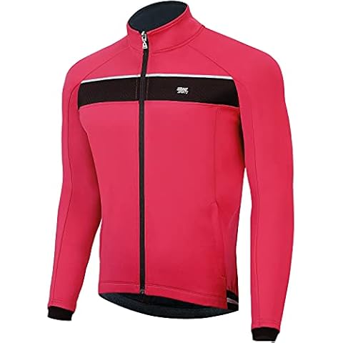 Souke Sports Mens Cycling Jacket Winter Windproof Coat MTB Reflective & High Visibility Breathable Running Biking Jacket for Outdoor Sports Wear Cover