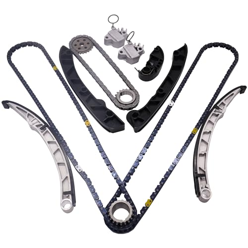 HiSport Timing Chain Kit - Compatible with LAND ROVER LR4/RANGE ROVER/RANGE ROVER SPORT 2010-2015, 3.0L V6/5.0L V8 Engine,replaces LR051013 LR051008 LR051011 LR051012 LR032048 LR051008