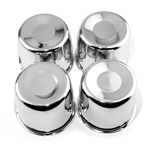 RhinoTuning Lot de 4 cache-moyeux de 4,25" - Diamètre extérieur : 108 mm - Hauteur : 93 mm - En acier au carbone - Convient pour véhicules de tourisme, véhicules tout-terrain, remorques de camion