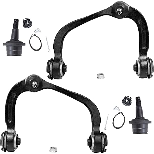 Image of Detroit Axle - 12pc Front End Suspension Kit for 2009-2014 Ford F-150, 2007-2014 Expedition Lincoln Navigator, Upper Control Arms Lower Ball Joints Tie Rods Sway Bars Boots Replacement