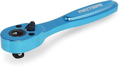 Ryosho Bit & Socket Compatible 6.35mm Ratchet Wrench, Total Length 3.8 inches (96mm), Aluminum Ratchet Handle