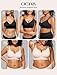 OEAK Womens Comfortable Bra Push Up Bras Wireless Support Lift Brassiere V Neck Full Coverage Everyday Seamless Tshirt Bras Nude XXL Plus