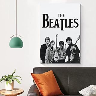 Poster classique The Beatles – Peinture décorative sur toile – Impression sur toile – Décoration murale moderne pour… - Les Beatles, Paul McCartney, John Lennon, RIngo Starr, George Harrison Poster classique The Beatles - Peinture décorative sur toile - Impression sur toile - Décoration murale moderne pour… – Image 4
