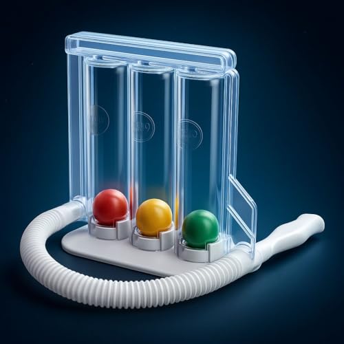 3 Ball Spirometer | Lung Exerciser | Breathing Exercise | Respirometer | Breath Measurement System | Deep Breathing Lung Exerciser | Washable, Hygienic & Detachable- Pack Of 1 - Image 4