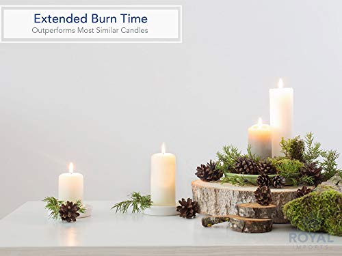 Royal Imports Unscented Pillar Candles 3 Inch Premium Wax White, 4 Sets (12 Candles - 4 Of Each 3X3, 3X6, 3X9) White Unscented Premium Wax For Wedding, Spa, Party, Birthday, Holiday, Bath, Home Decor #TOP1