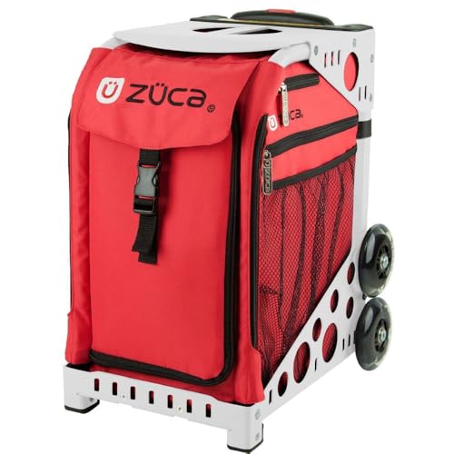 ZUCA Bag Chili Insert & Gray Frame w/ Flashing Wheels