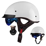 Photo Gallery vintage motorcycle halfhelmet - ece certified open facehelmet for men with sunglasses | retro scooter, chopper, cruiser, moped jethelmet xl59-60cm Photo Gallery vintage motorcycle halfhelmet - ece certified open facehelmet for men with sunglasses | retro scooter, chopper, cruiser, moped jethelmet xl59-60cm