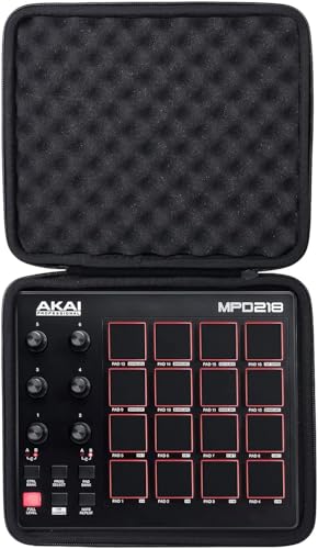 co2CREA Hart Reise Schutz Hülle Etui Tasche für AKAI Professional MPD218 Ultra portabler USB MIDI Controller