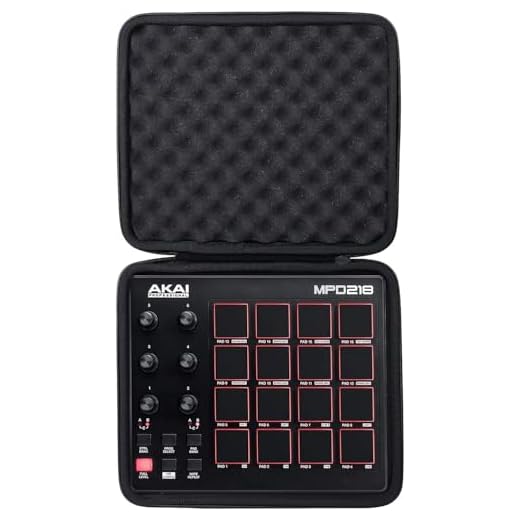 Duro Viajar Caso Cubrir para AKAI MPD 218 Professional Controlador por co2CREA