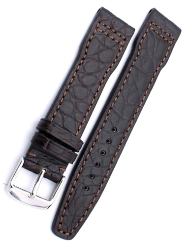 Bracelet IWC Pilots compatible RIOS1931 Alligator 20 mm marron pour le quotidien