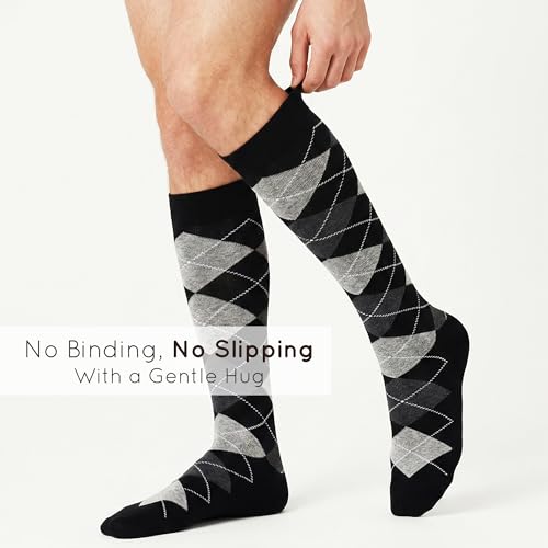 Image of Mysocks Unisex Knee High Long Socks Argyle