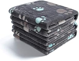 luciphia 1 Pack 3 Blankets Super Soft Fluffy Premium Fleece Pet Blanket Flannel Throw for Dog Puppy Cat