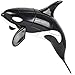Rhode Island Novelty Orca Robot Transforming Action Figure – Movable Parts, Marine-Inspired Design, Compact Toy for Imaginative Play, 1 Piece