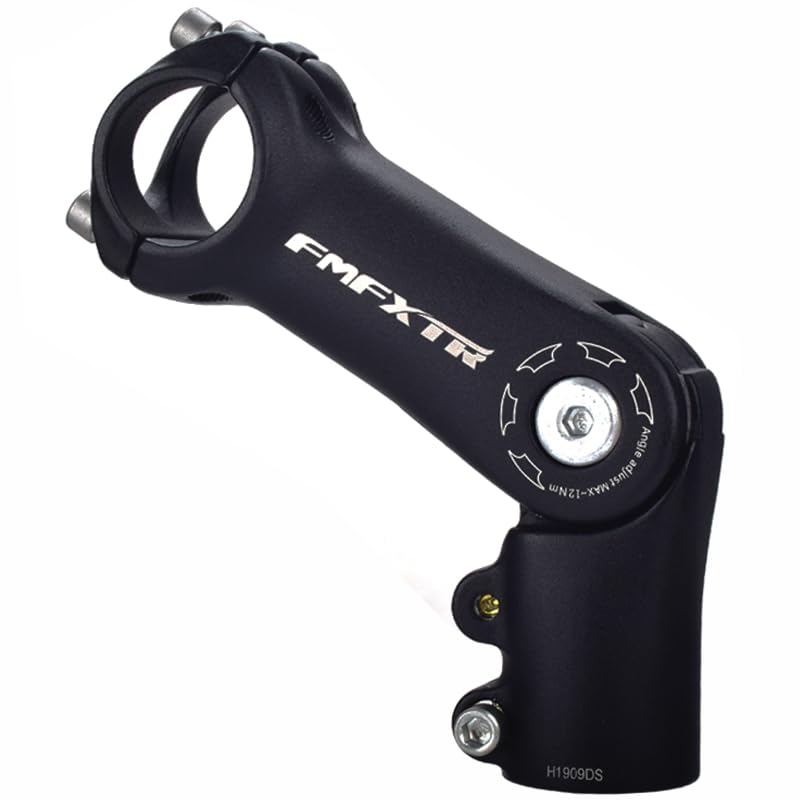 Potence de VTT réglable 31,8 mm 90 degrés 110 mm pour guidon de vélo en alliage d'aluminium pour VTT vélo de route vélo de ville