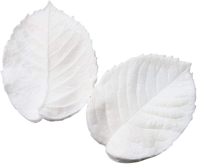 KALAIEN Leaf Petal Veiner Gum Paste Mold Sugar Craft Tools Rose Flower Leaf Vein Double Veiners Mold