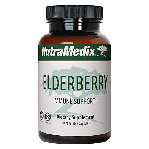 Nutramedix Elderberry Antioxidants Supplement Capsules - Elderberry Extract To Promote A Healthy Inflammatory Response, Daily Immune Support, And Bowel Health (60 Capsules) #TOP14