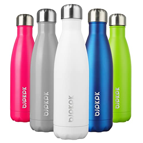 Image of BJPKPK 17 oz Insulated Water Bottle, Stainless Steel Flask, Leak Proof