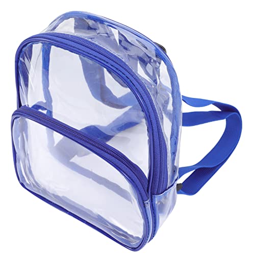 VICASKY Mini Clear Backpack for Women Transparent PVC Outdoor Travel Bag with Durable Design Stadium Approved See Through Beach Bag Versatile and Easy to Clean