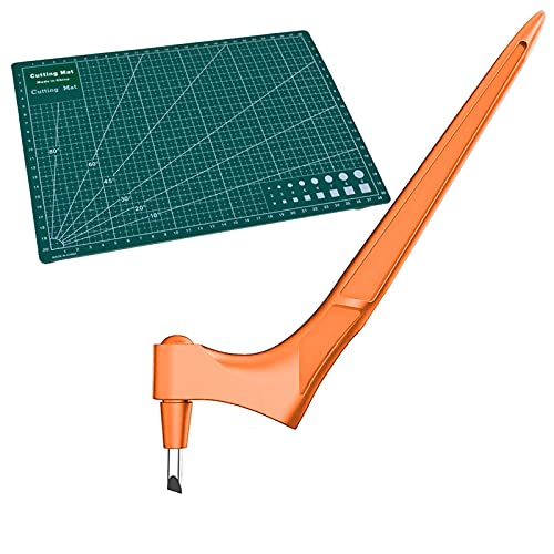 Walaka Craft Cutting Tools,Paper Cutter Hand-Held Engraving Pen,Stainless Steel Craft Knives with 360-degree Rotating Blade,Art Cutting Tool for Craft,Hobby,Scrapbooking,Stencil (D) Cover