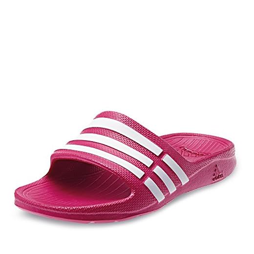 adidas Unisex barn Duramo Slide sandaler, Vit - Rosa rosa buzz löpning vit Ftw rosa buzz - 31 - UK 12k - 18.5 cm