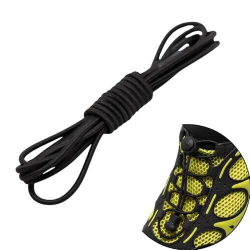 Boolavard 2 Pairs No Tie Elastic Lock Shoe Laces Rope