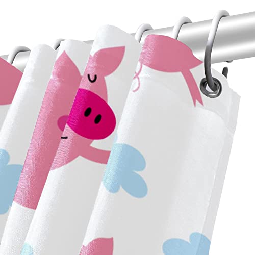 Rideau de douche cochon : la solution contre l'eau sur le sol du bain - 6