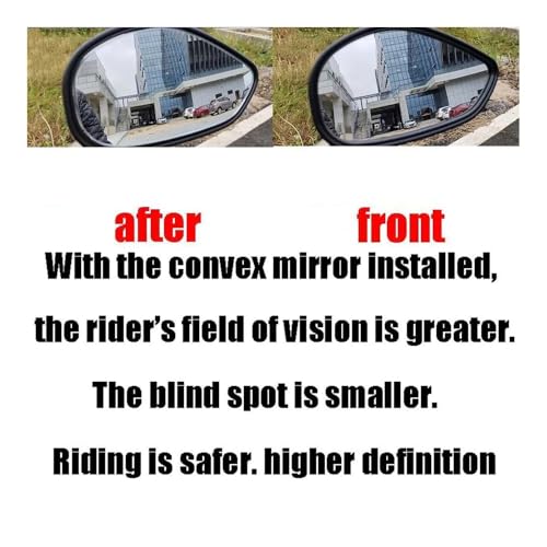 Espejo retrovisor convexo motocicleta que elimina puntos ciegos en ZT 310M y 125M 4
