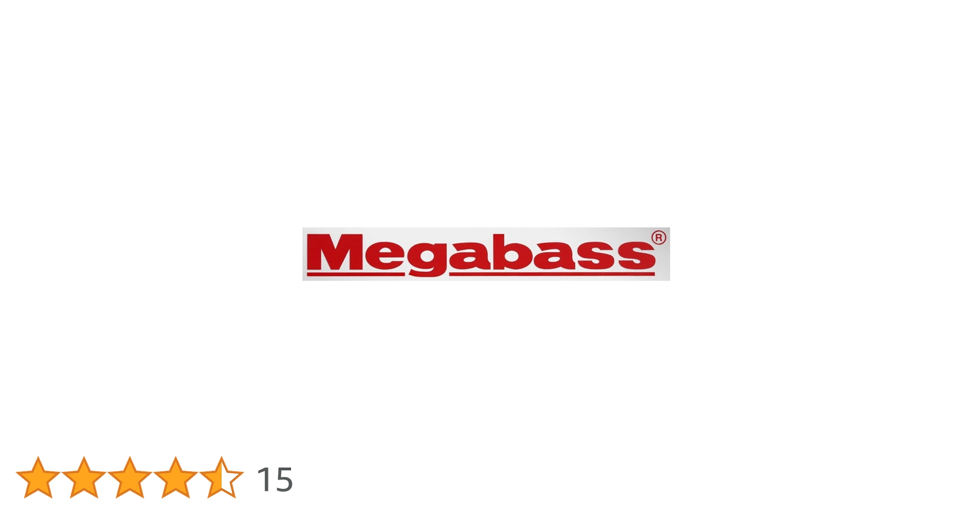 Amazon | カッティングステッカー Megabass 20cm シルバー