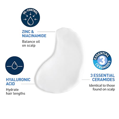 Image of CeraVe Oil Control Conditioner with Hyaluronic Acid for Oily Scalp, 9 Oz